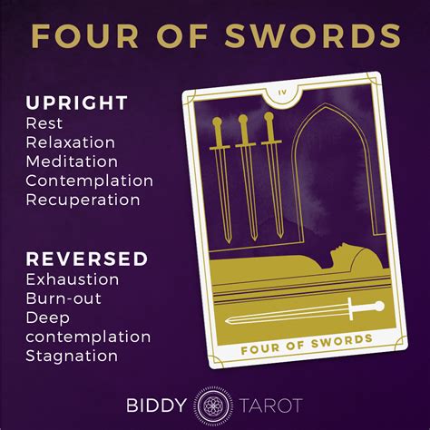 劍四正|塔羅牌寶劍四（Four of Swords）牌義解讀